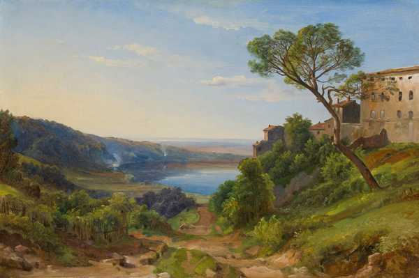 Albaner See (Lake Albano), ca. 1835