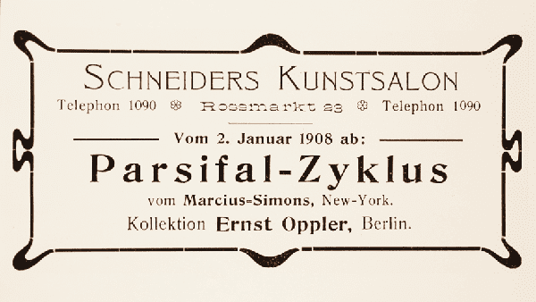 Ausstellung P. Marcius-Simons 1908