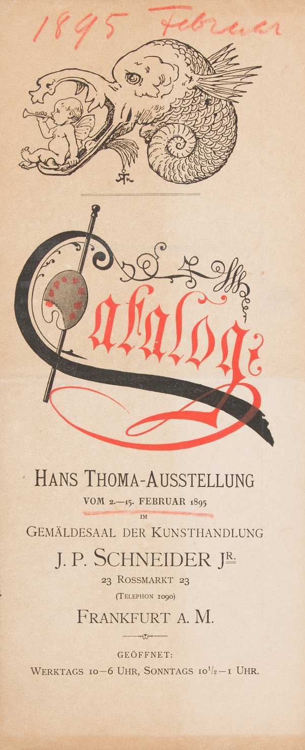 Exhibition: Hans Thoma, 1895 